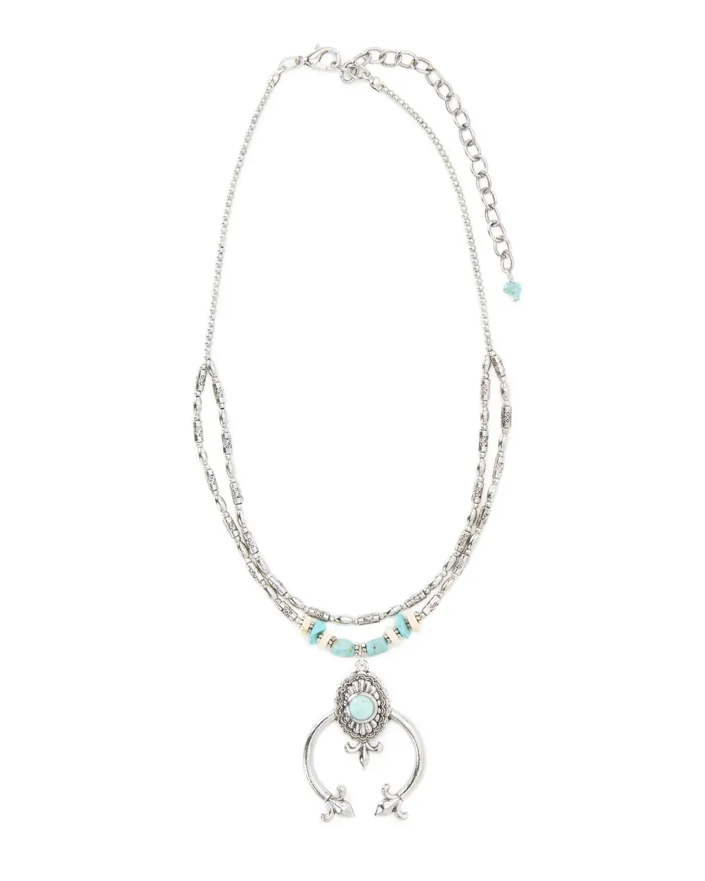 Cowgirl Confetti Turquoise Blossom Necklace